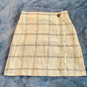 Ann Taylor Windowpane A-line Skirt